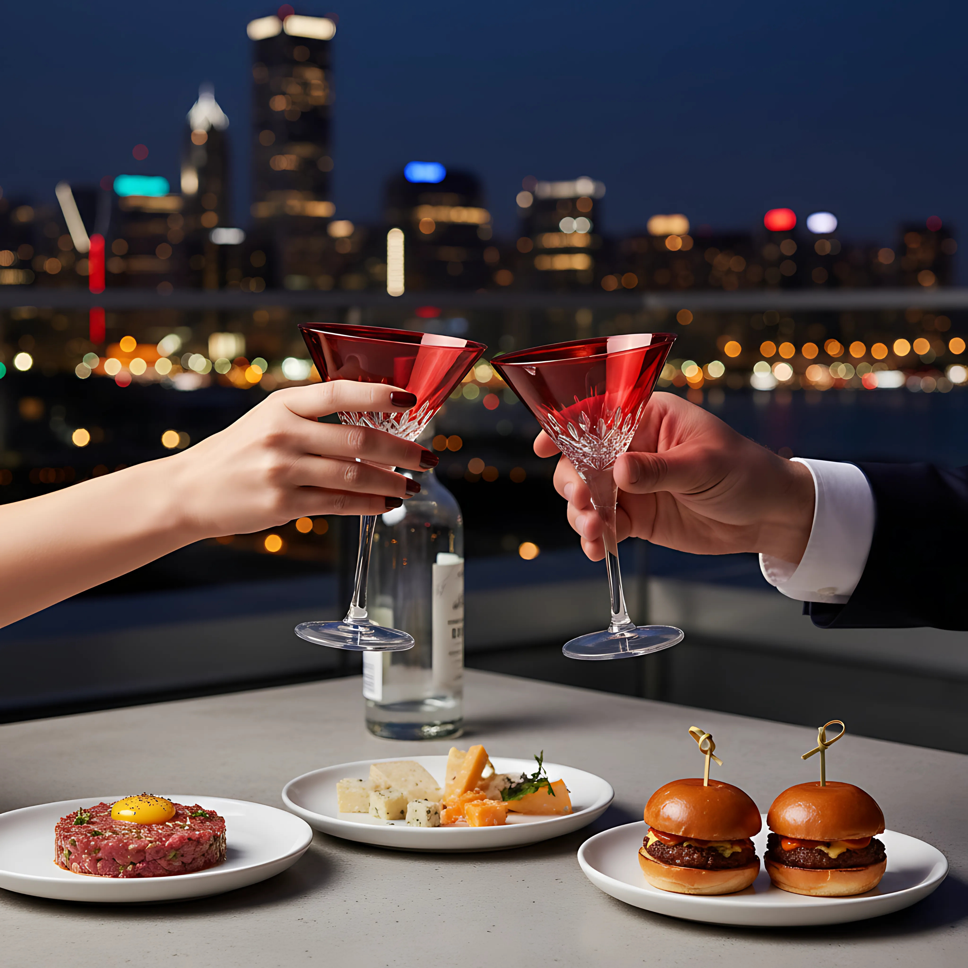 Aria Martini Glass - Set Of 2 - Margerie Crystal USA