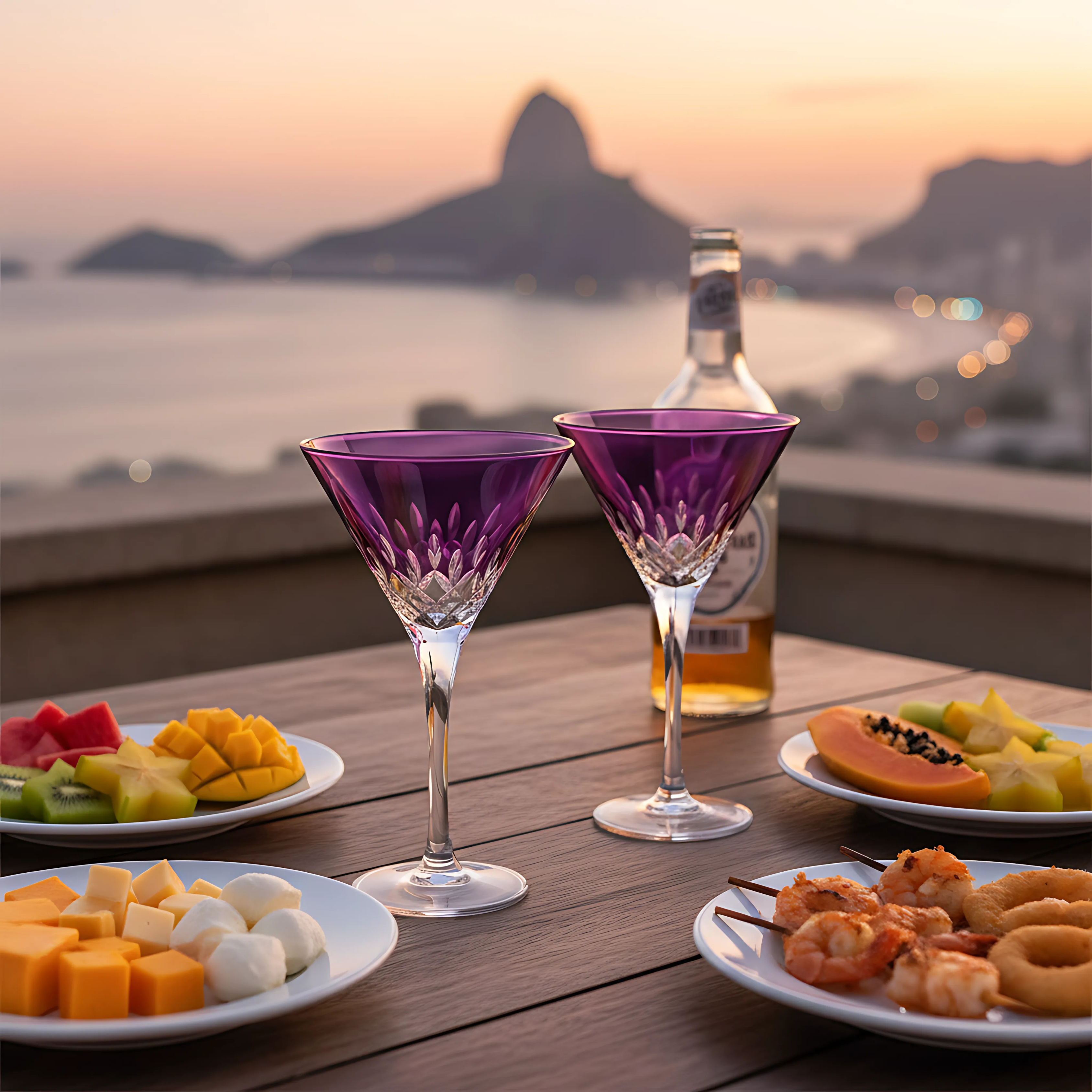 Aria Martini Glass - Set Of 2 - Margerie Crystal USA