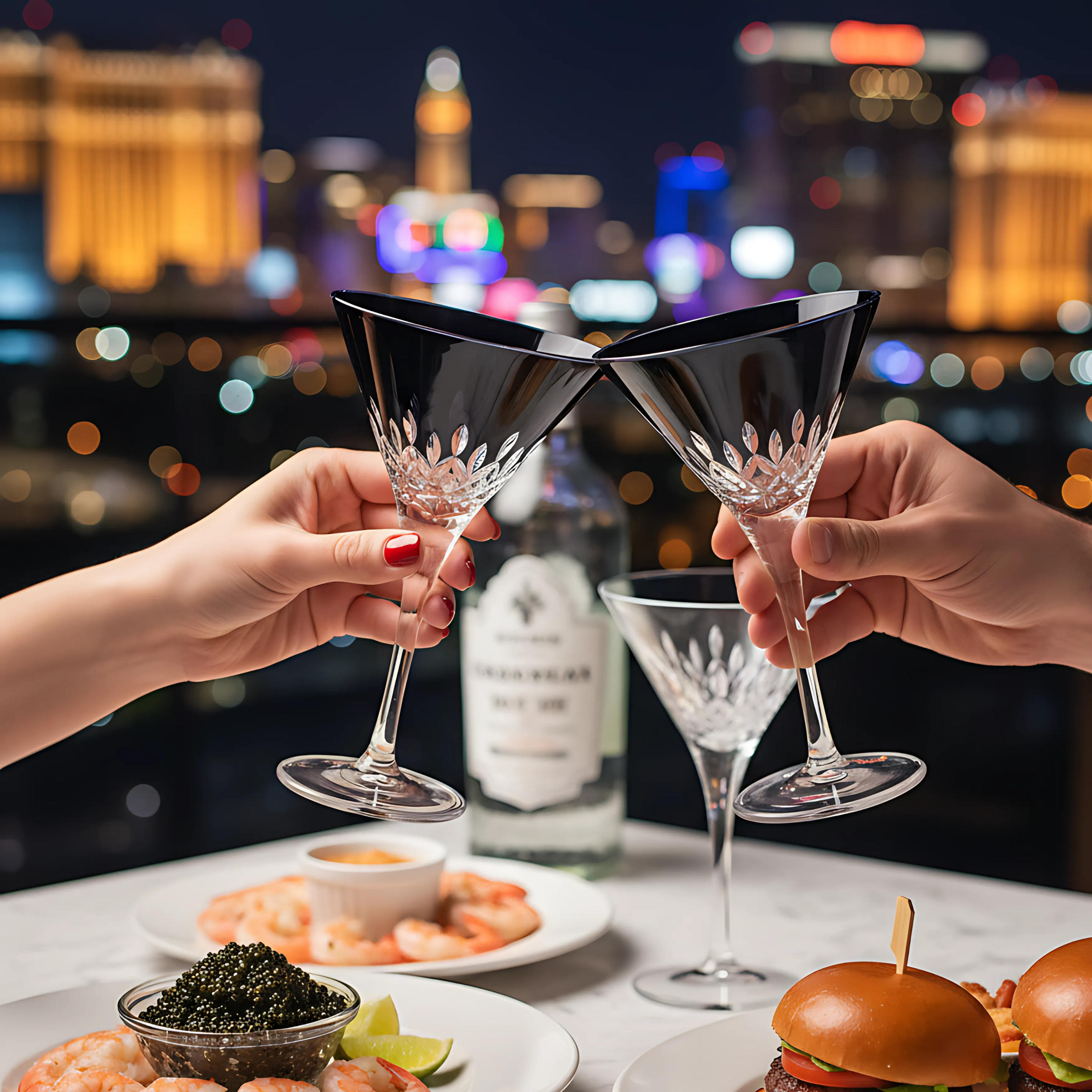 Aria Martini Glass - Set Of 2 - Margerie Crystal USA