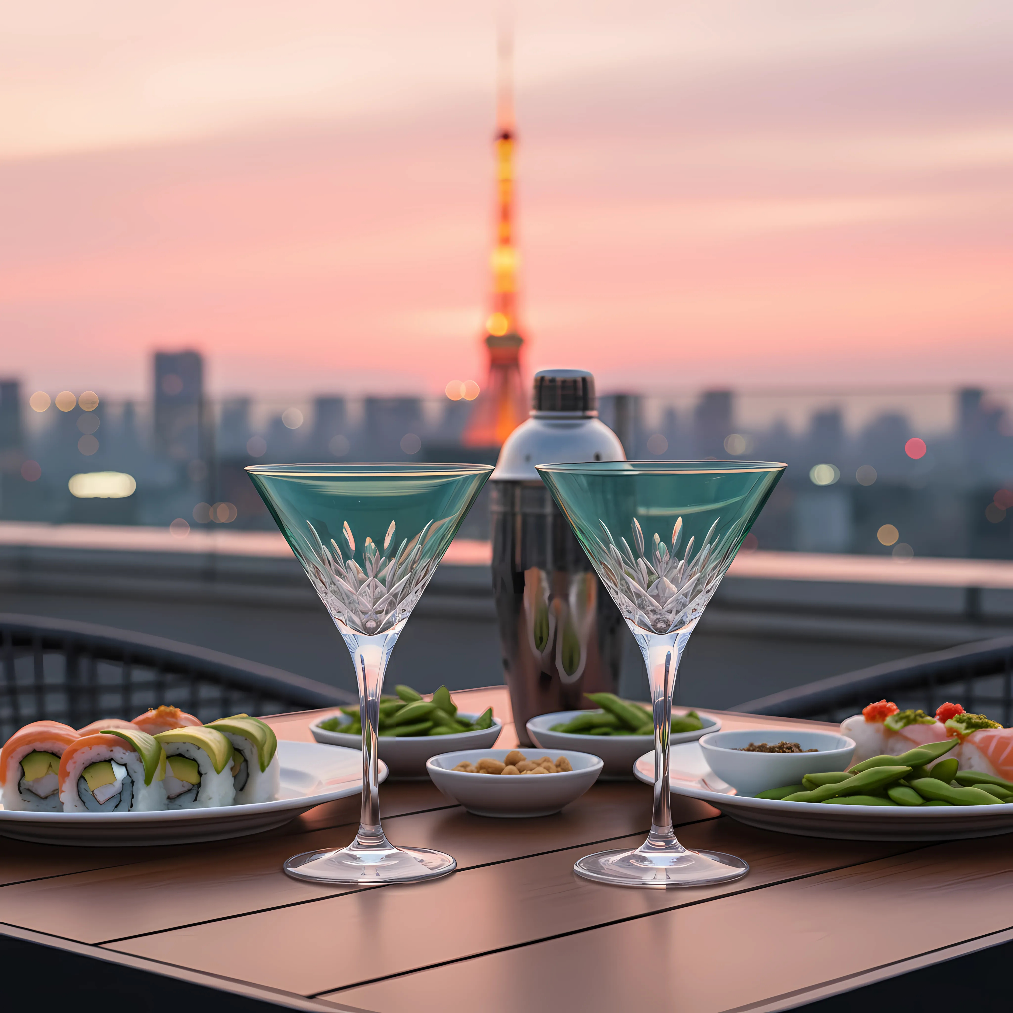 Aria Martini Glass - Set Of 2 - Margerie Crystal USA