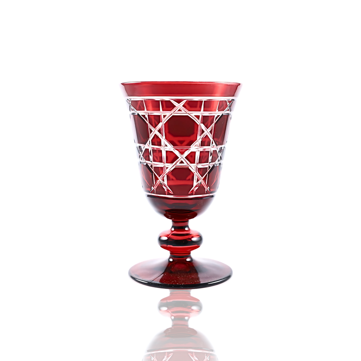 Gloria Cut Crystal Wine Goblet - Set Of 2