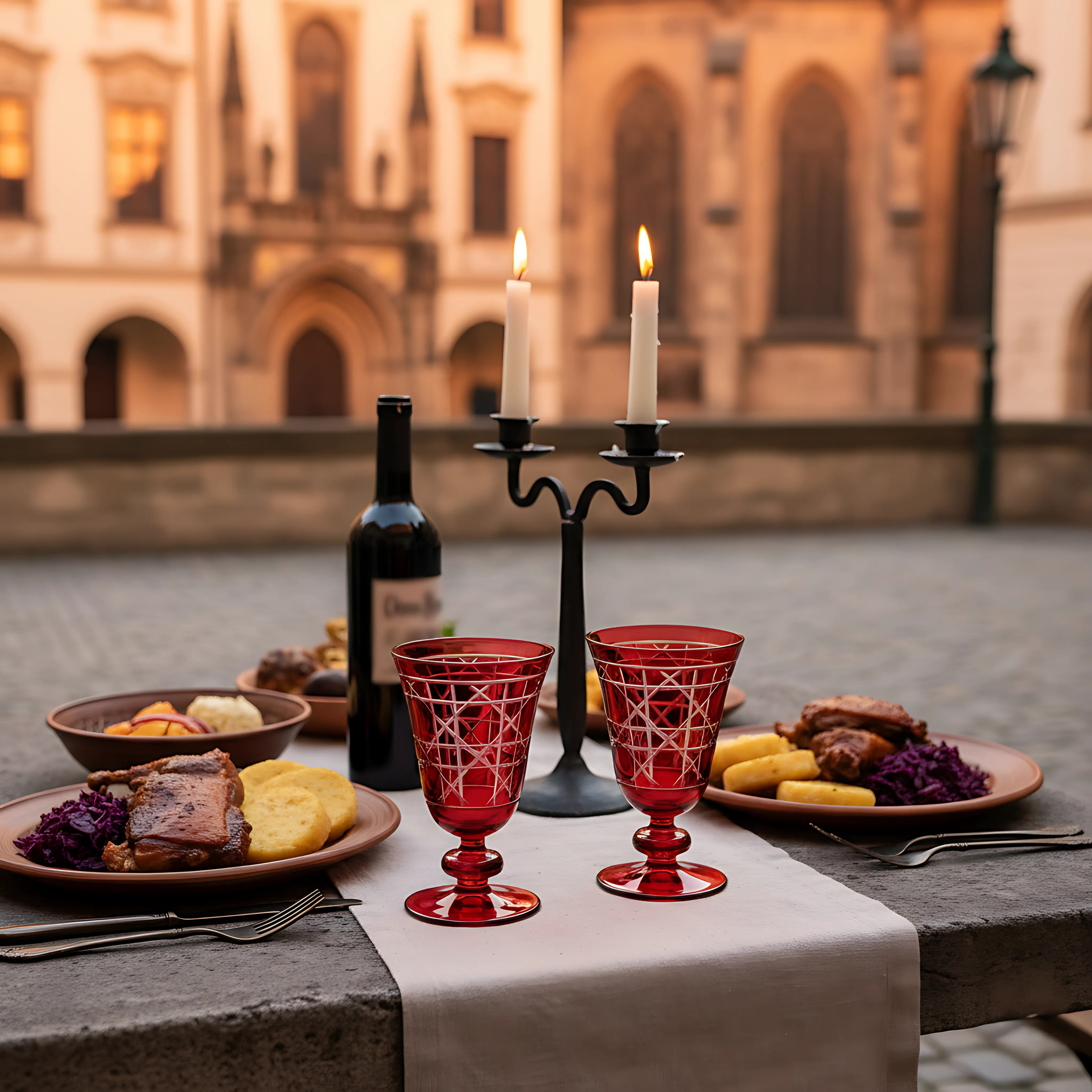 Gloria Cut Crystal Wine Goblet - Set Of 2 - Margerie Crystal USA