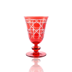 Gloria Cut Crystal Wine Goblet - Set Of 2