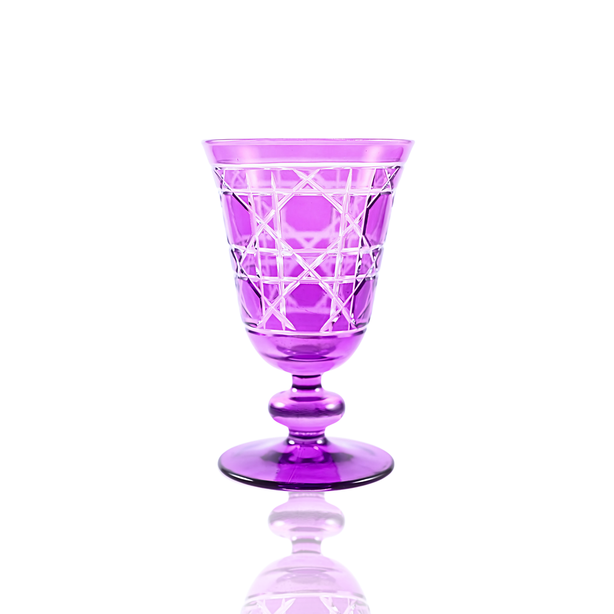 Gloria Cut Crystal Wine Goblet - Set Of 2