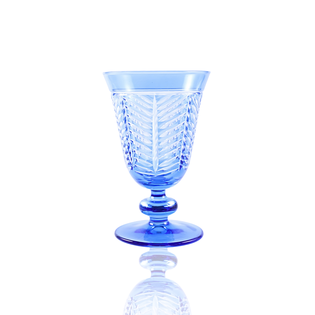 Lanza Cut Crystal Wine Goblet - Set Of 2