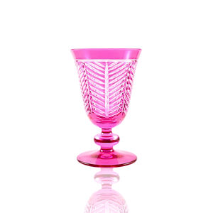 Lanza Cut Crystal Wine Goblet - Set Of 2