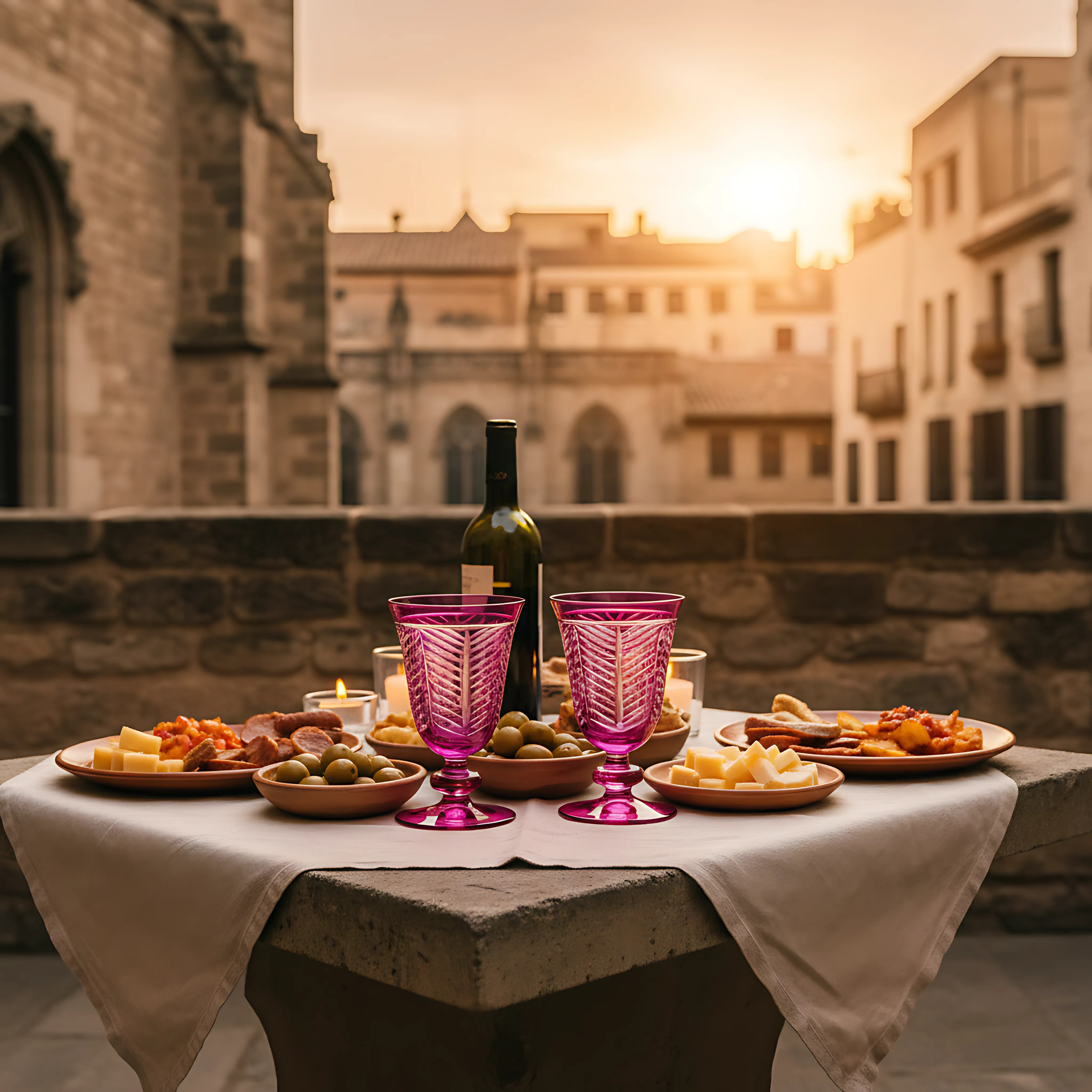 Lanza Cut Crystal Wine Goblet - Set Of 2 - Margerie Crystal USA