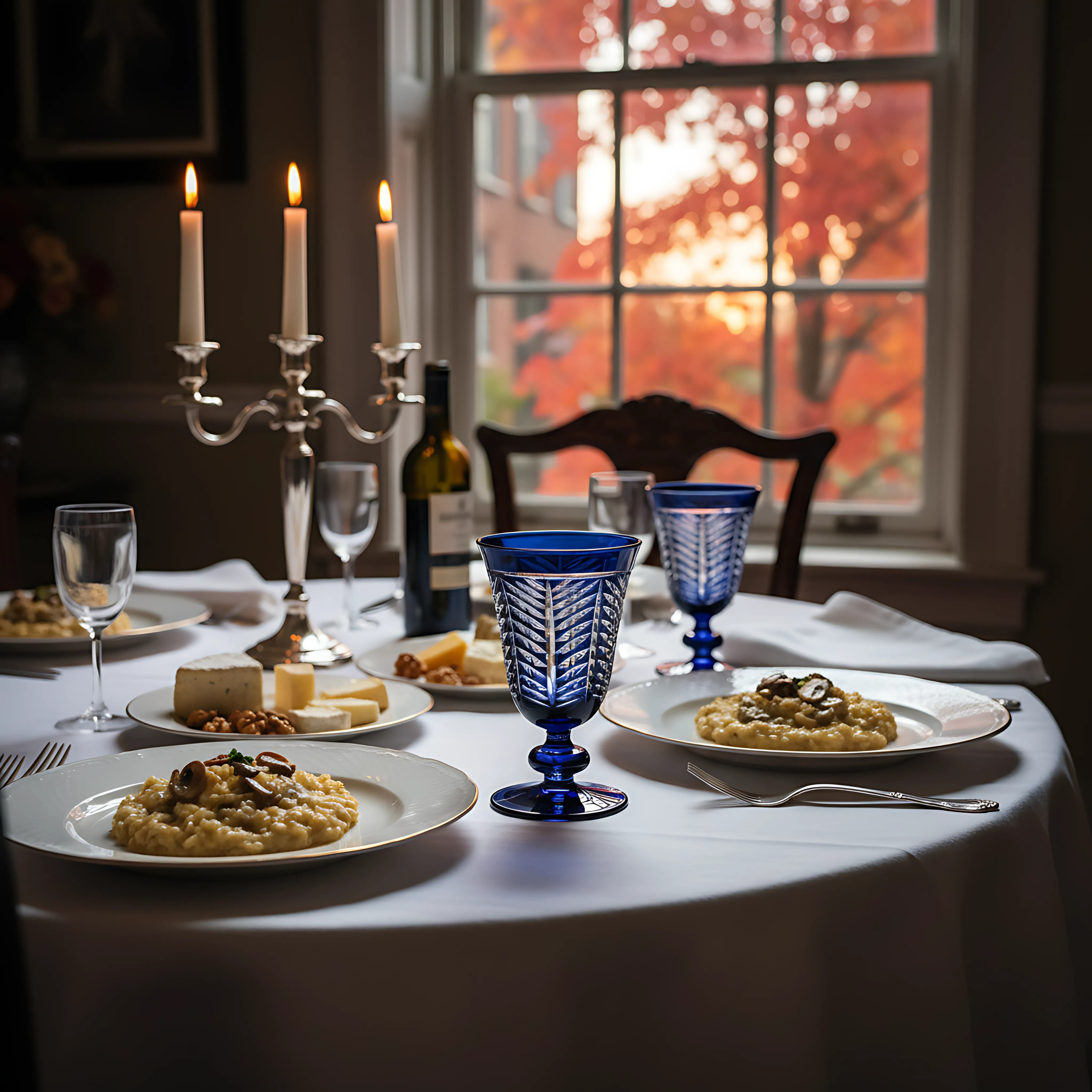 Lanza Cut Crystal Wine Goblet - Set Of 2 - Margerie Crystal USA