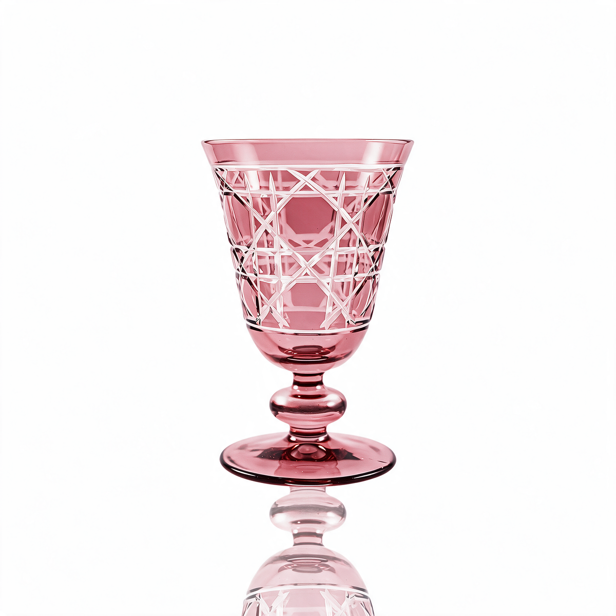 Verre à pied en cristallin taillé Gloria