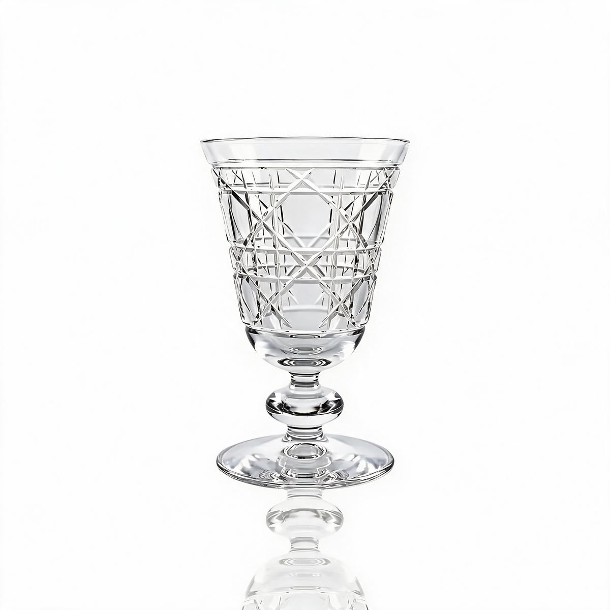 Verre à pied en cristallin taillé Gloria