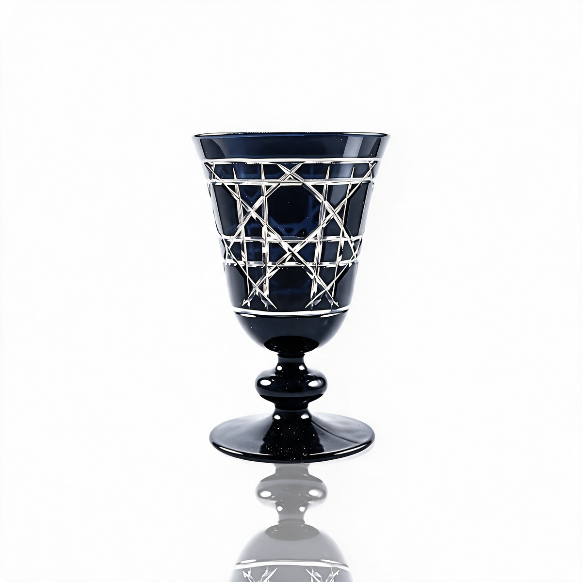 Verre à pied en cristallin taillé Gloria