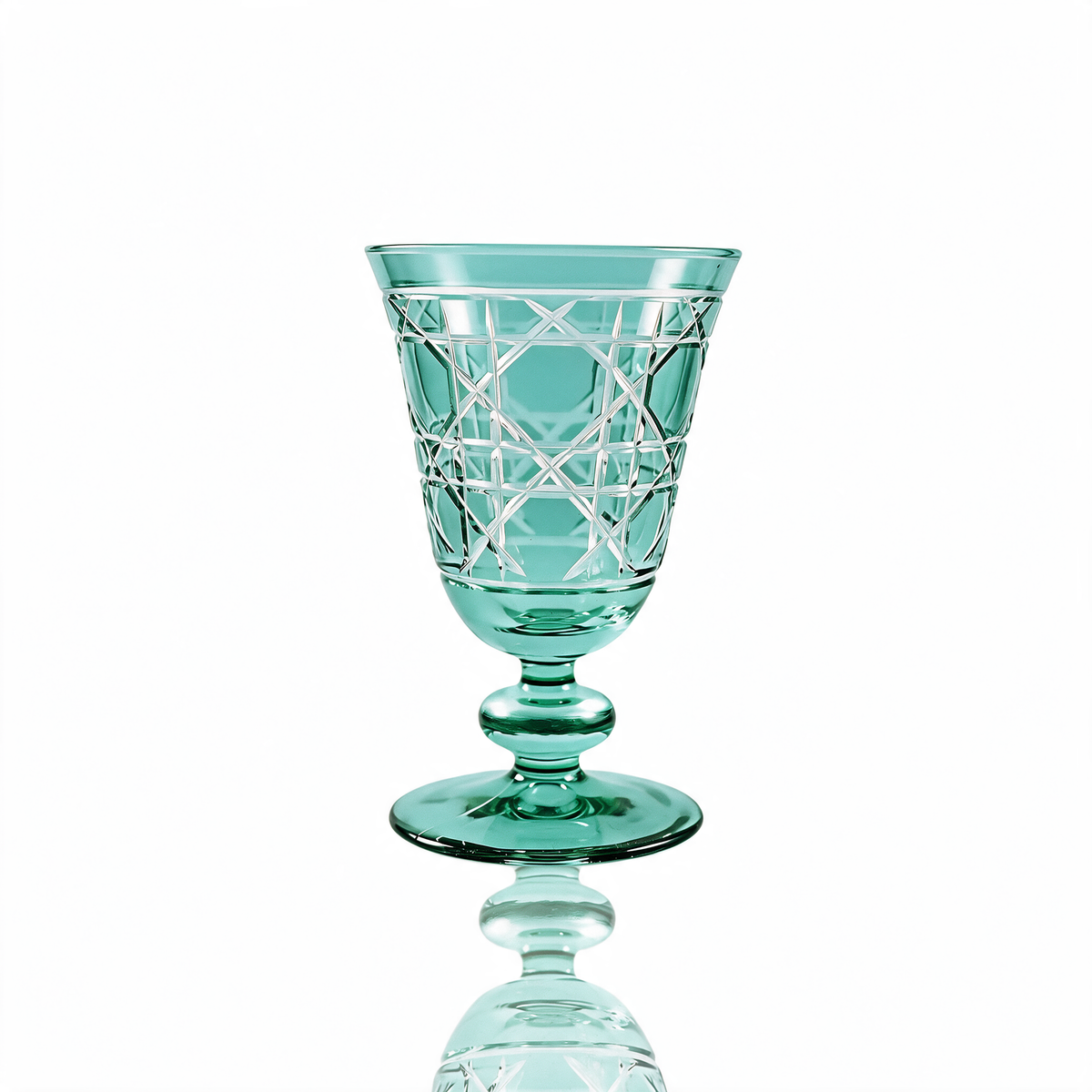 Verre à pied en cristallin taillé Gloria