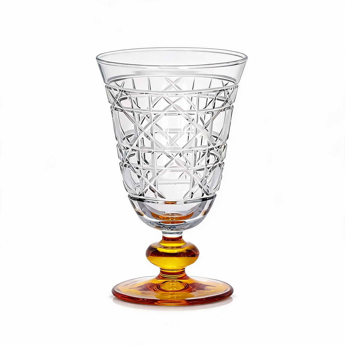 Copa de vino de cristal tallado híbrido Gloria