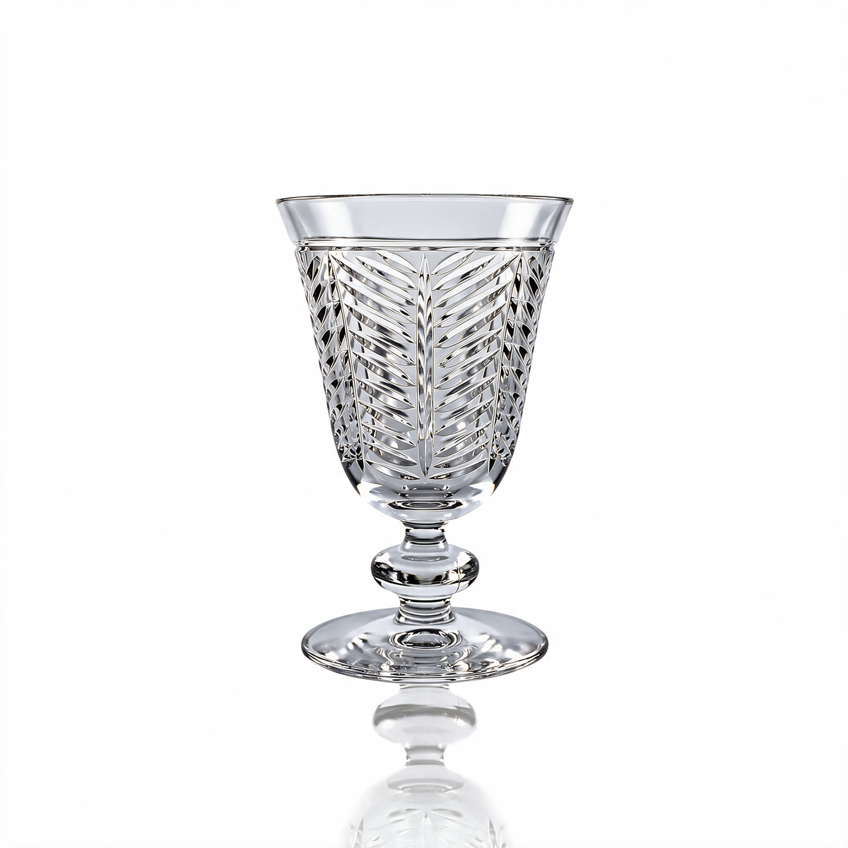 Verre à pied en cristallin taillé Lanza