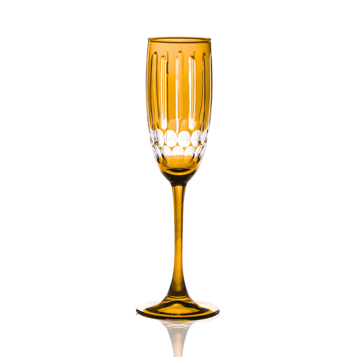 Mayfair Cut Crystal Champagne Flutes - Set Of 2