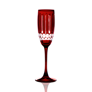 Mayfair Cut Crystal Champagne Flutes - Set Of 2