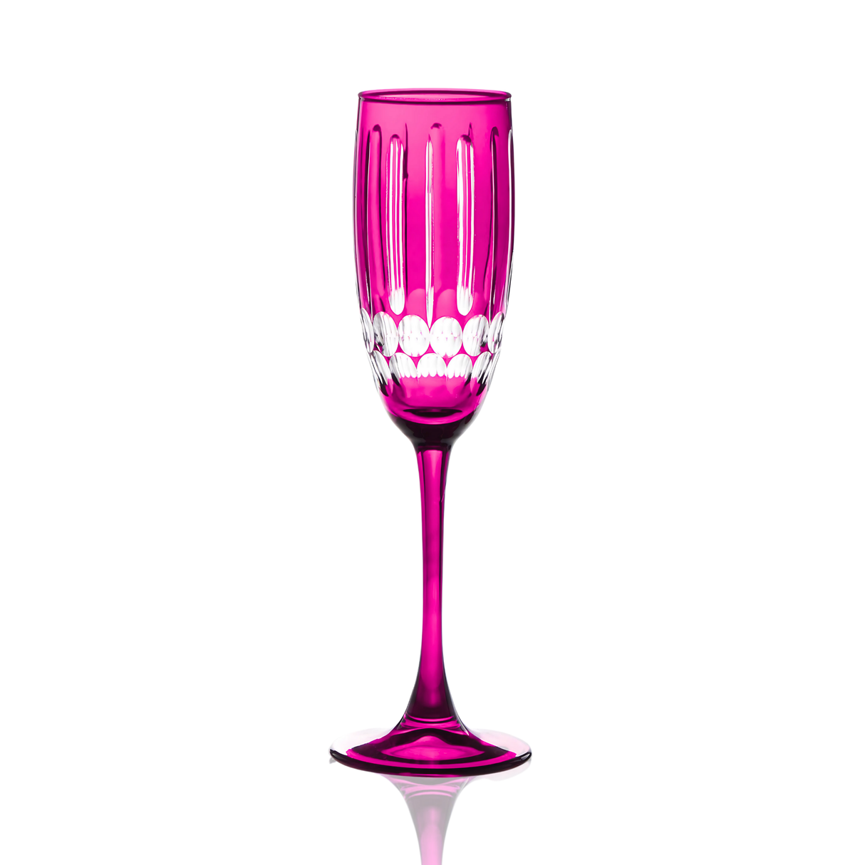 Mayfair Cut Crystal Champagne Flutes - Set Of 2