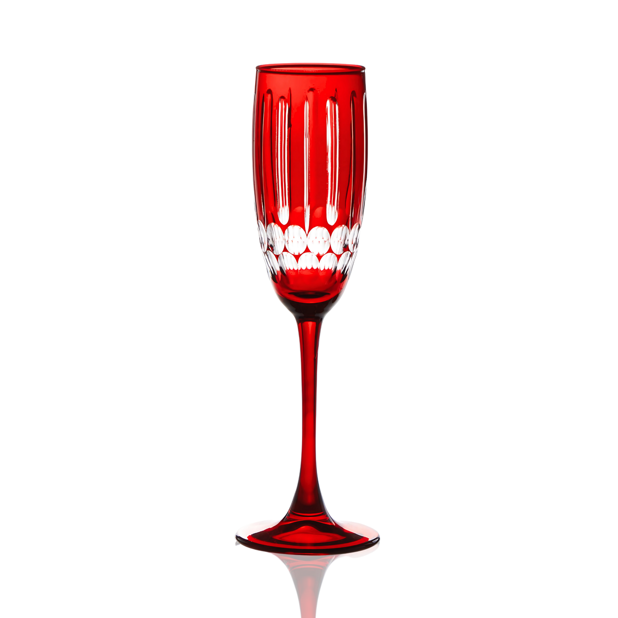 Mayfair Cut Crystal Champagne Flutes - Set Of 2