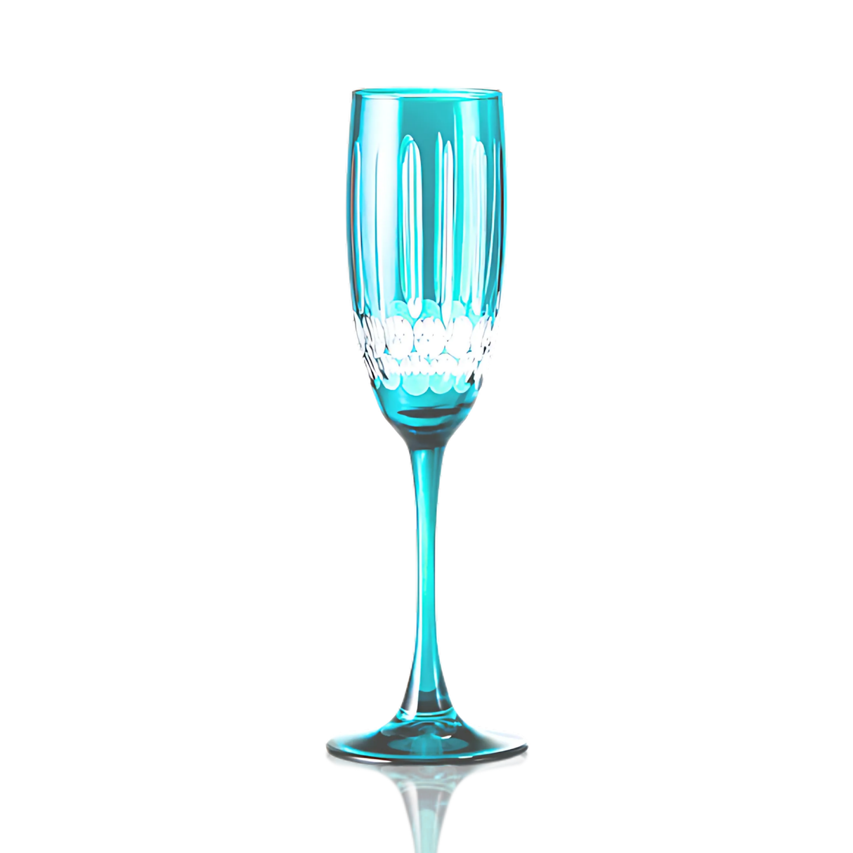 Mayfair Cut Crystal Champagne Flutes - Set Of 2