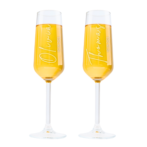 Personalized Champagne Flutes - Set Of 2