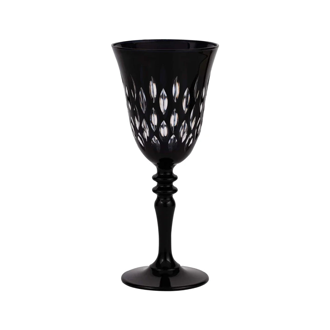 Royal Cut Crystal Wine Glasses - Set Of 2 - Margerie Crystal USA