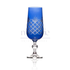 Ara Cut Crystal Champagne Flutes
