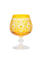 Pavo Cut Crystal Cognac Glasses