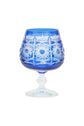 Pavo Cut Crystal Cognac Glasses