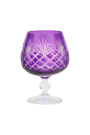 Ara Cut Crystal Cognac Glasses