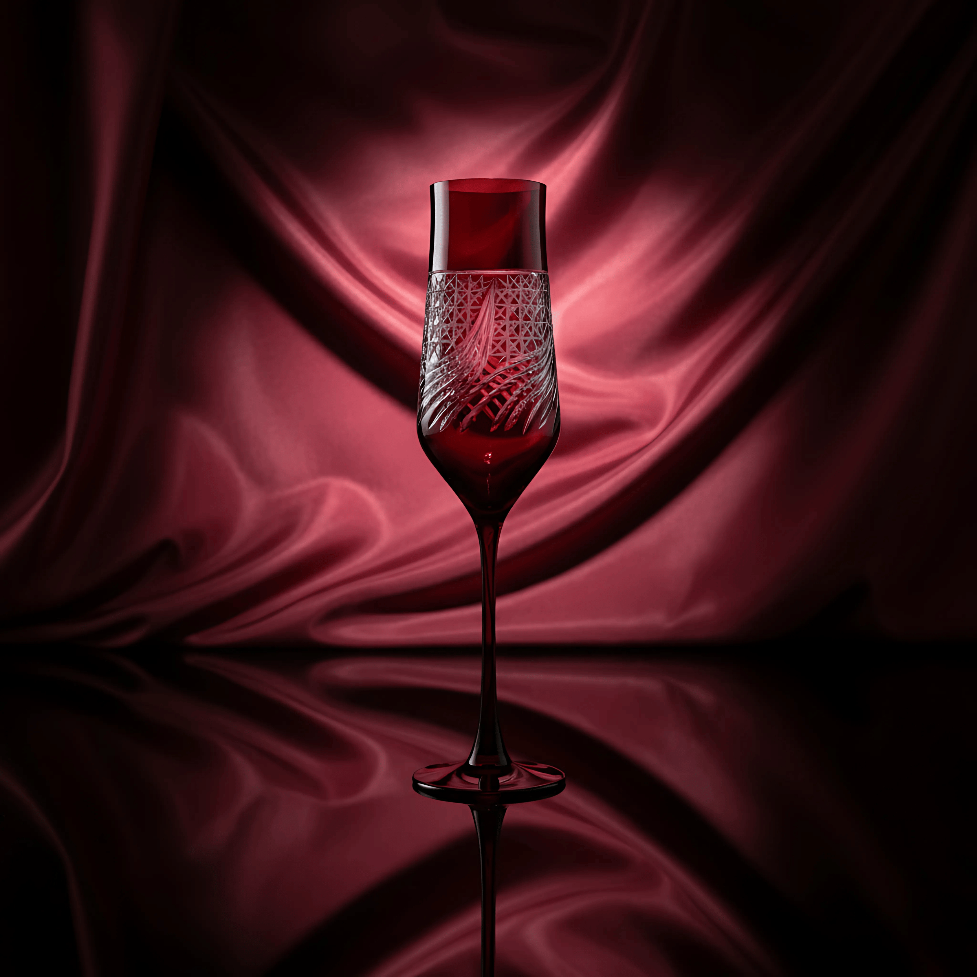 Aurora Champagne Flute - Set Of 2 - Margerie Crystal USA