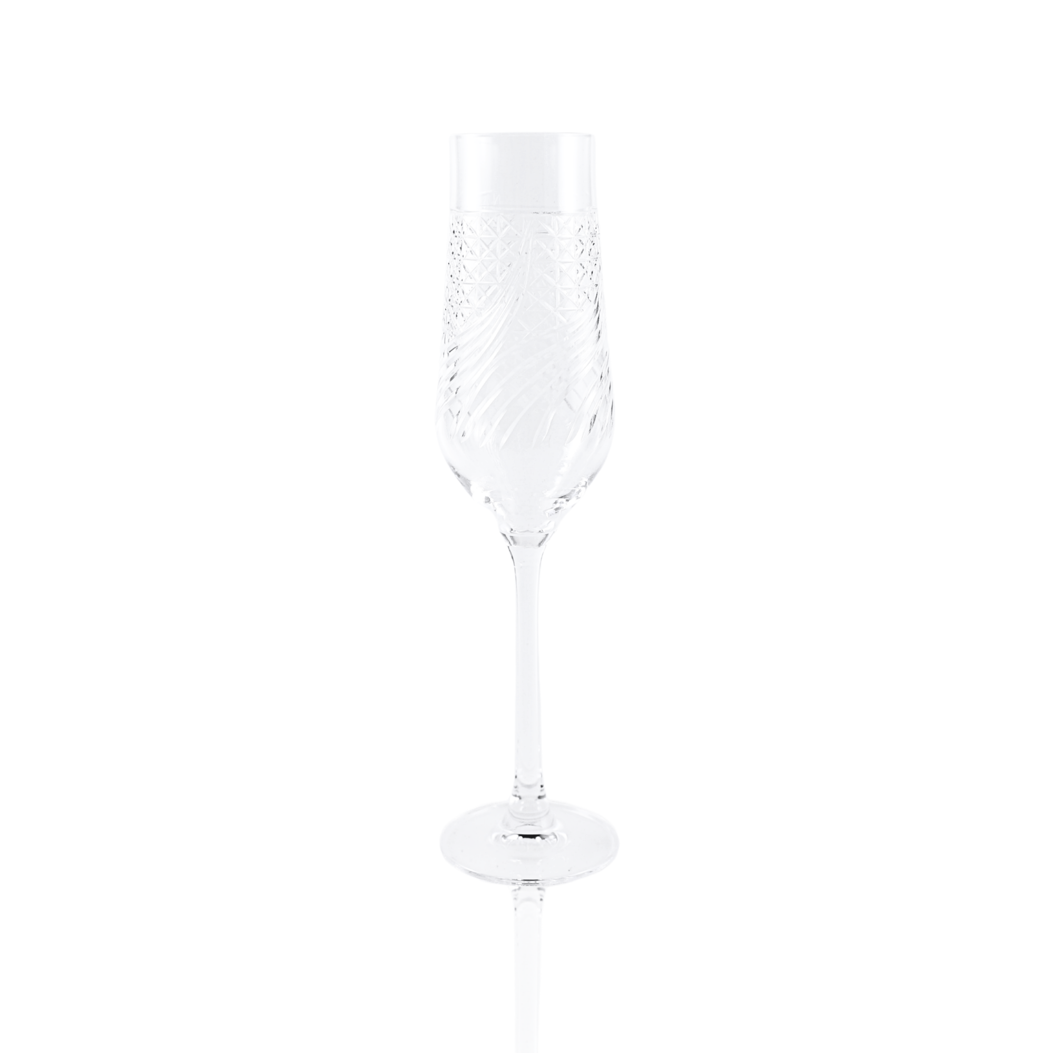 Aurora Champagne Flute - Set Of 2 - Margerie Crystal USA