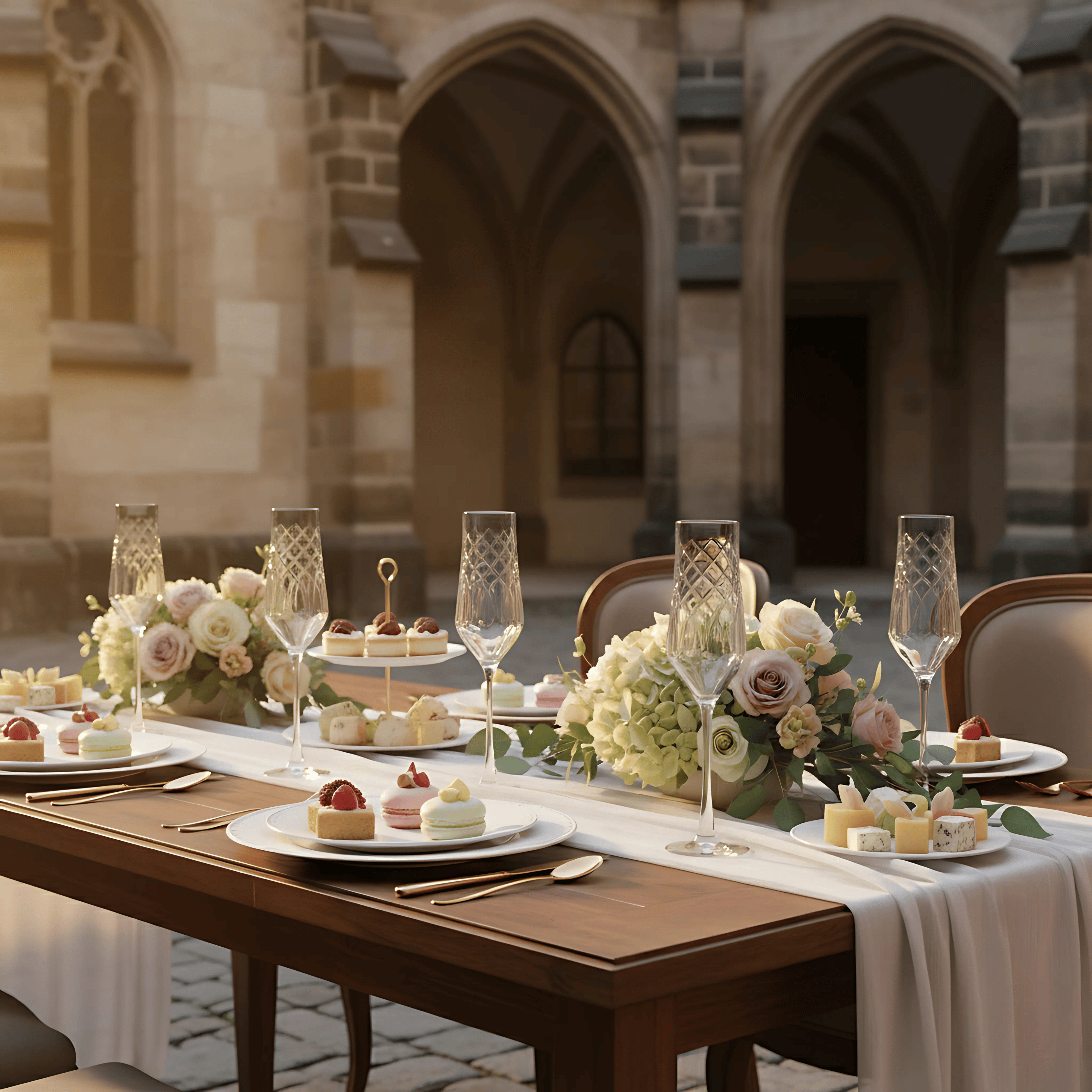 Heritage Champagne Flute - Set Of 2 - Margerie Crystal USA