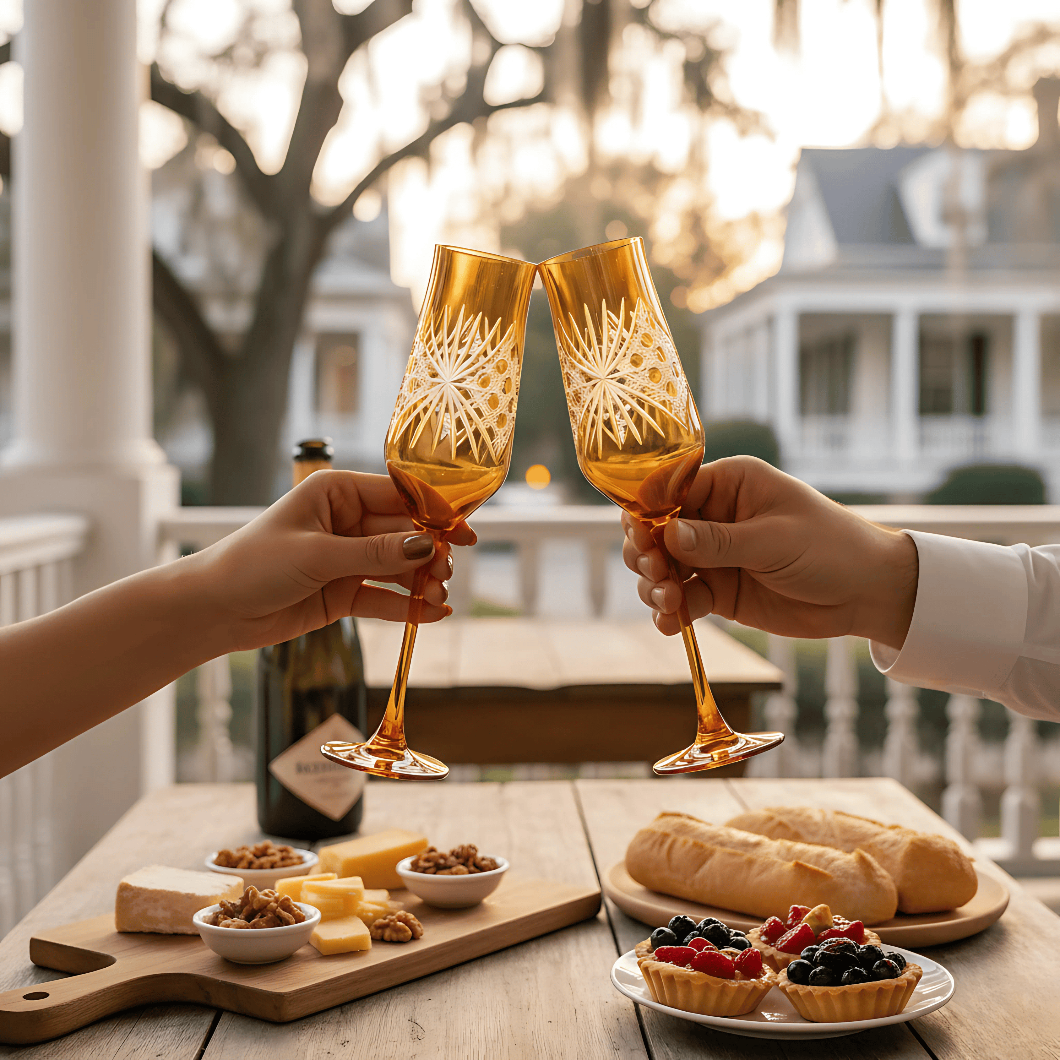 Éclat Champagne Flute - Set Of 2 - Margerie Crystal USA