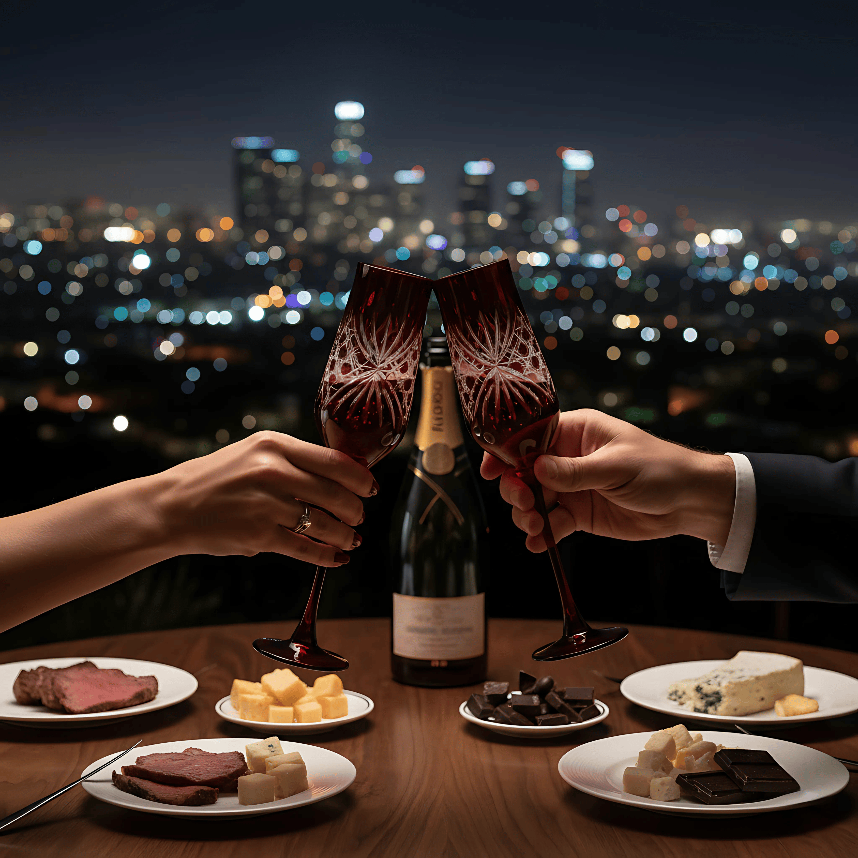 Éclat Champagne Flute - Set Of 2 - Margerie Crystal USA