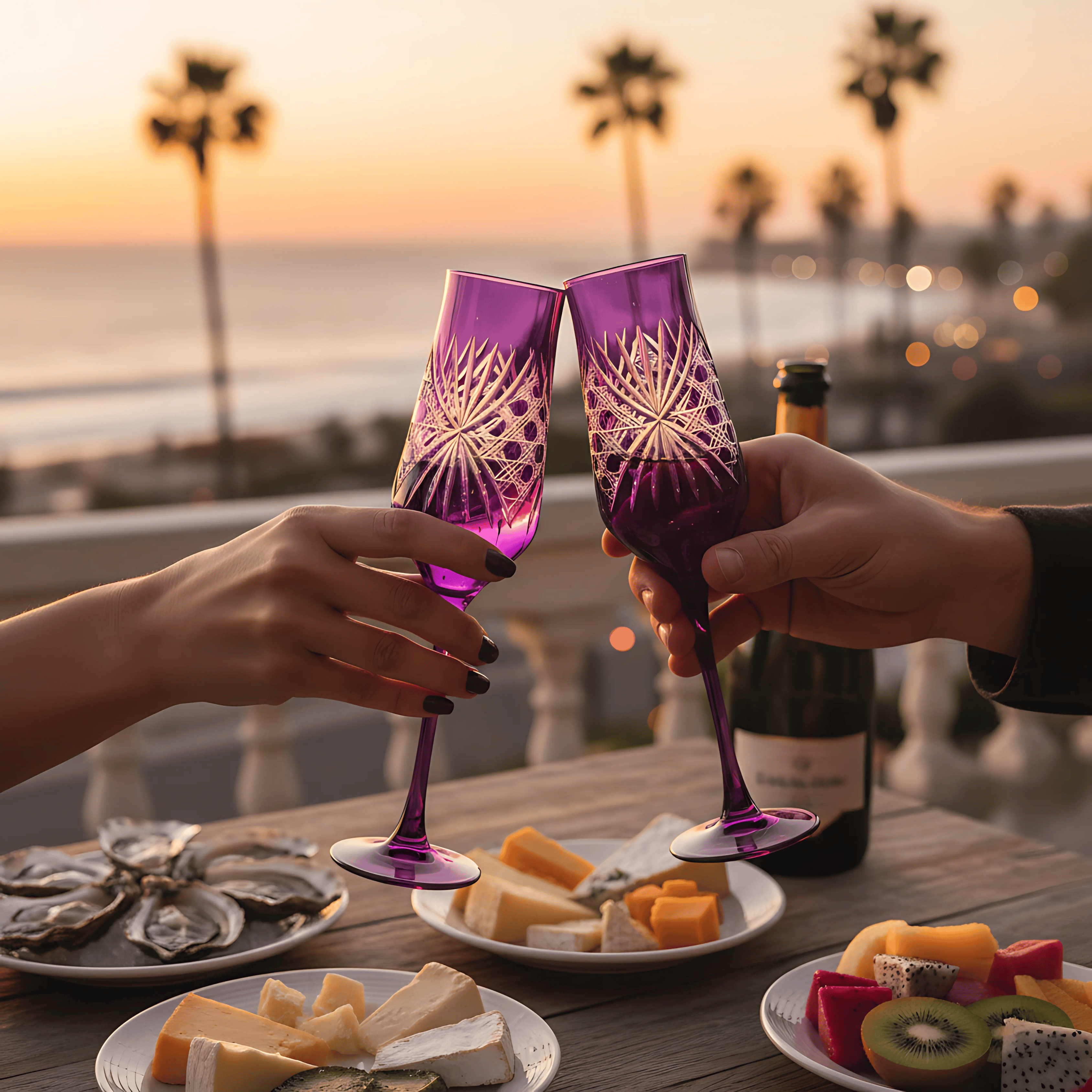 Éclat Champagne Flute - Set Of 2 - Margerie Crystal USA