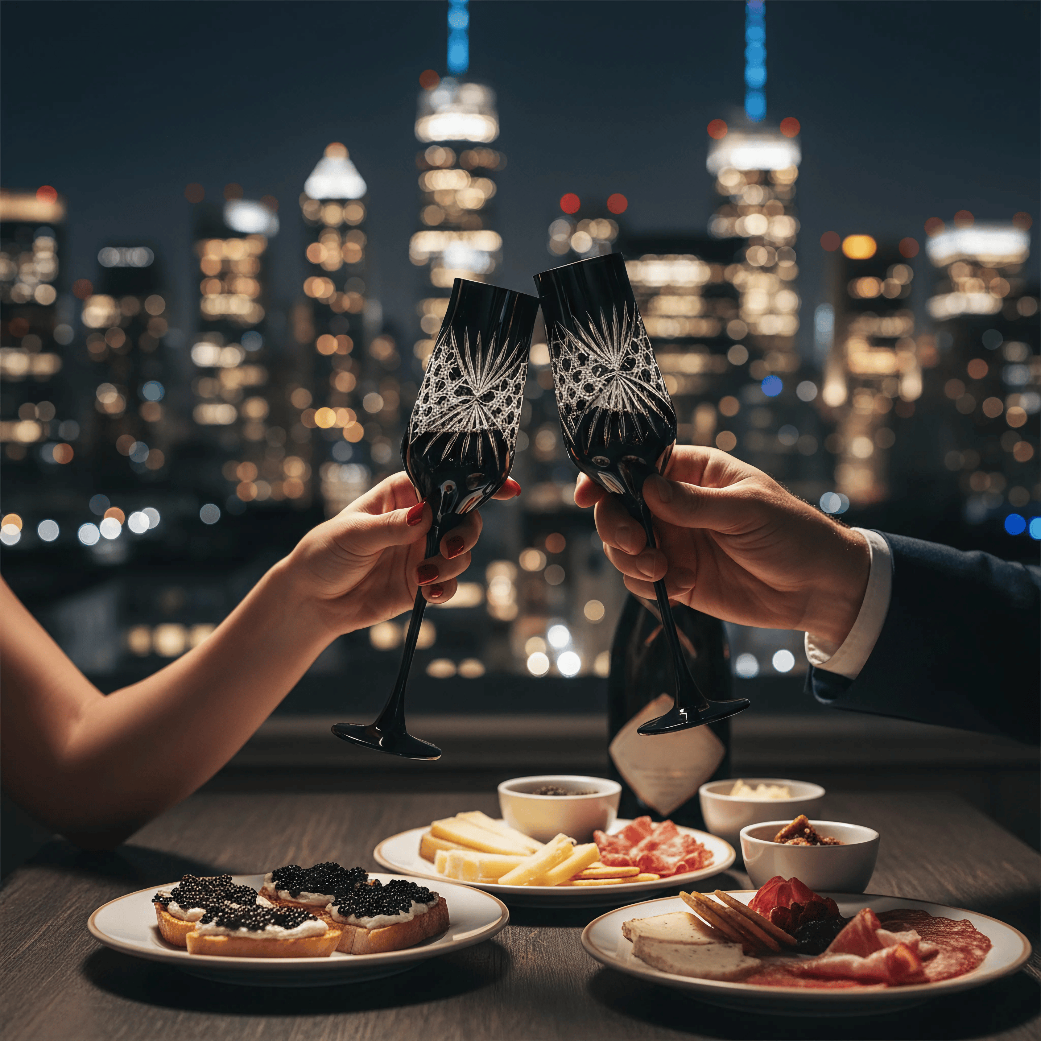 Éclat Champagne Flute - Set Of 2 - Margerie Crystal USA