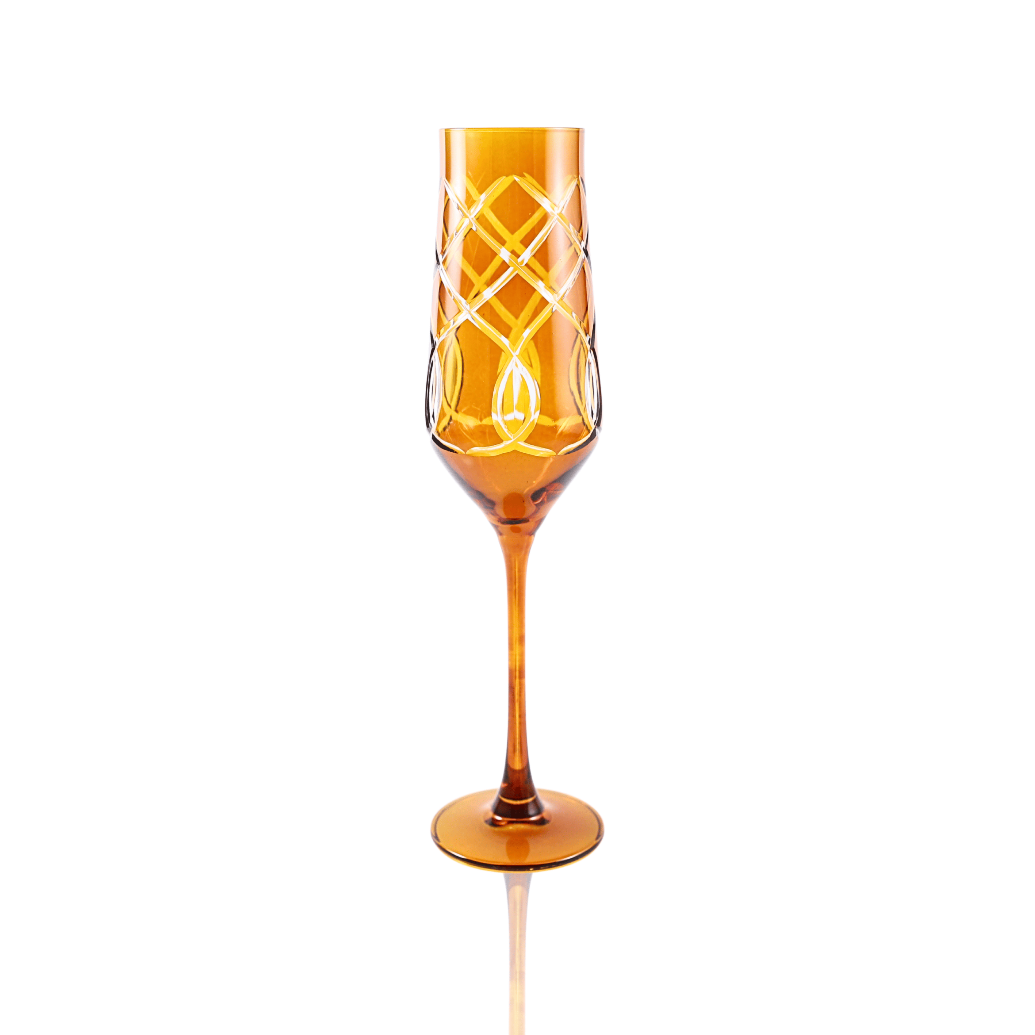 Heritage Champagne Flute - Set Of 2 - Margerie Crystal USA
