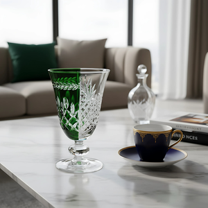 Aurel Hybrid Cut Crystal Wine Goblet - Set Of 2