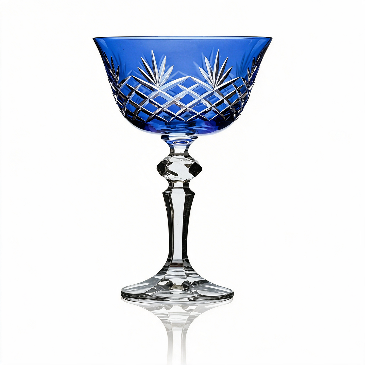 Ara Cut Crystal Champagne Coupe Glass