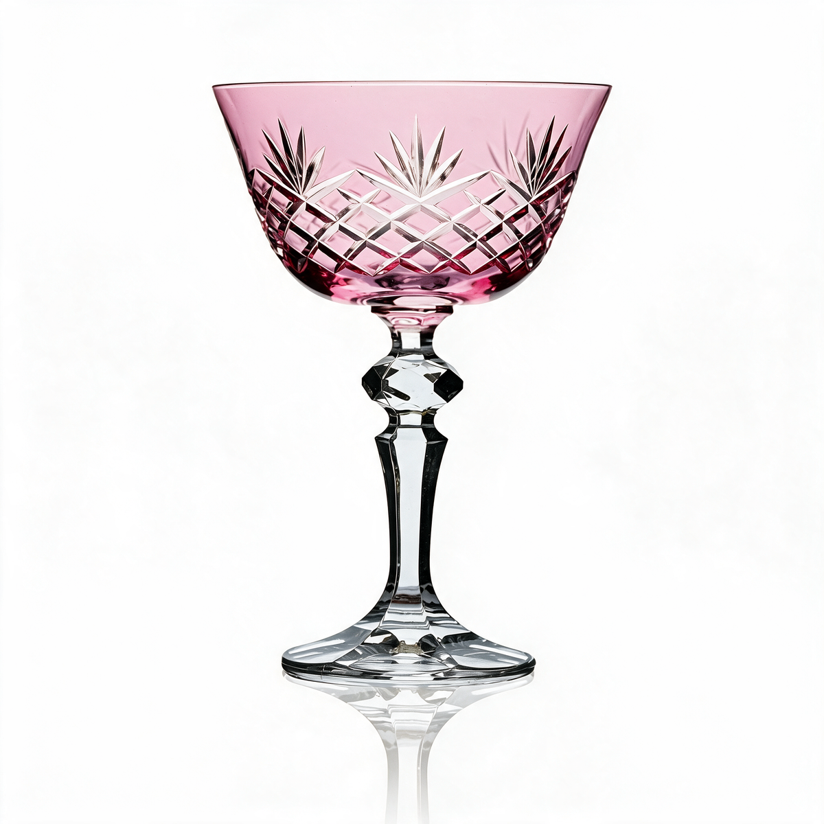 Coupe à champagne en cristallin taillé Ara