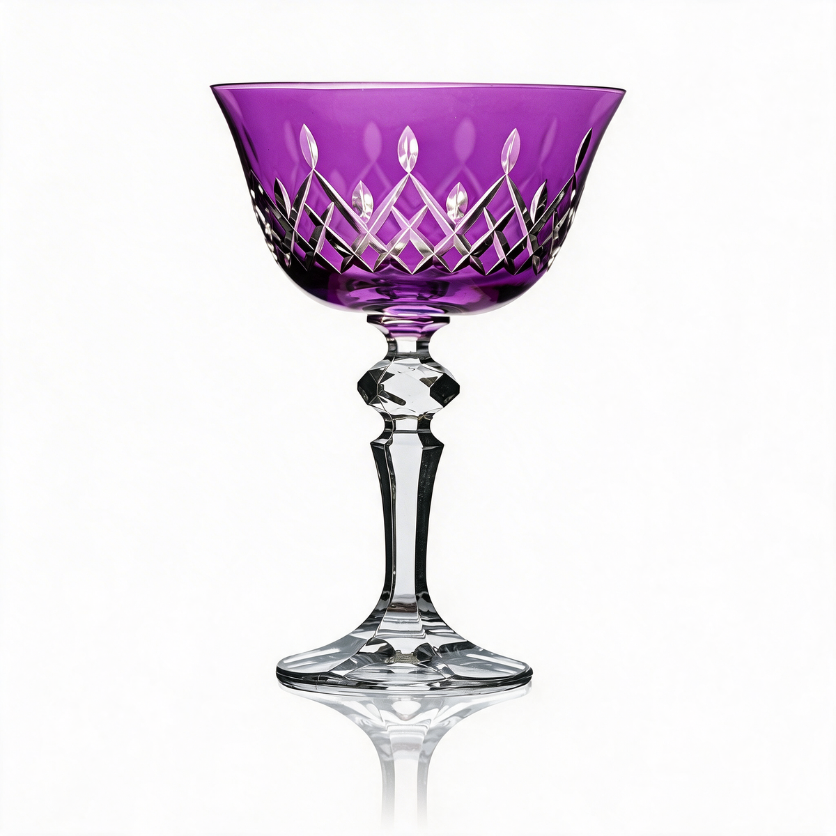 Aria Cut Crystal Champagne Coupe Glass