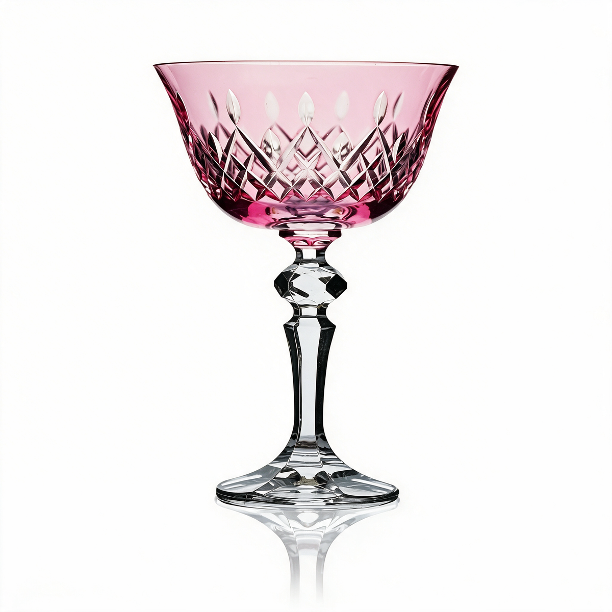 Coupe à champagne en cristallin taillé Aria
