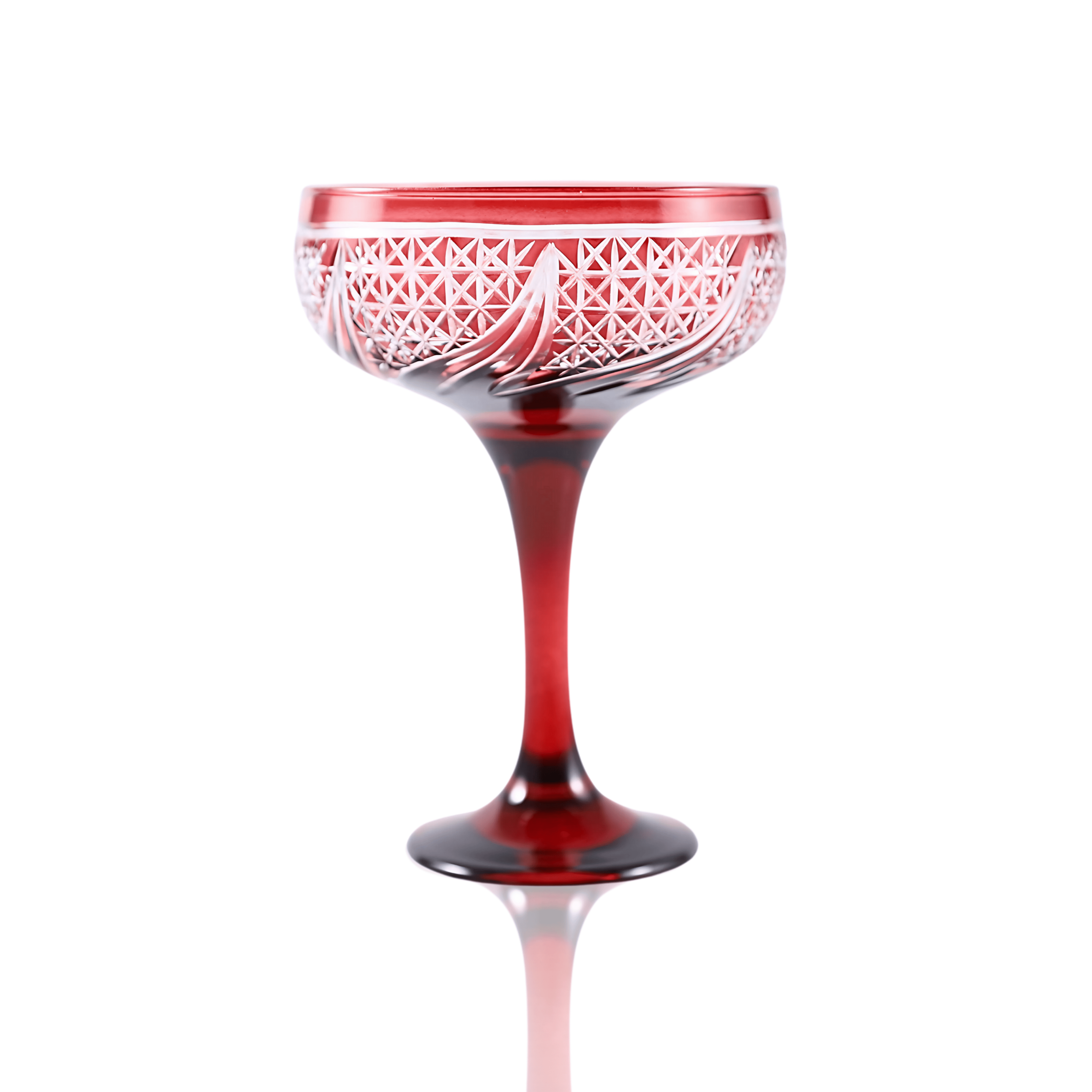 Aurora Champagne Coupe - Set Of 2 - Margerie Crystal USA