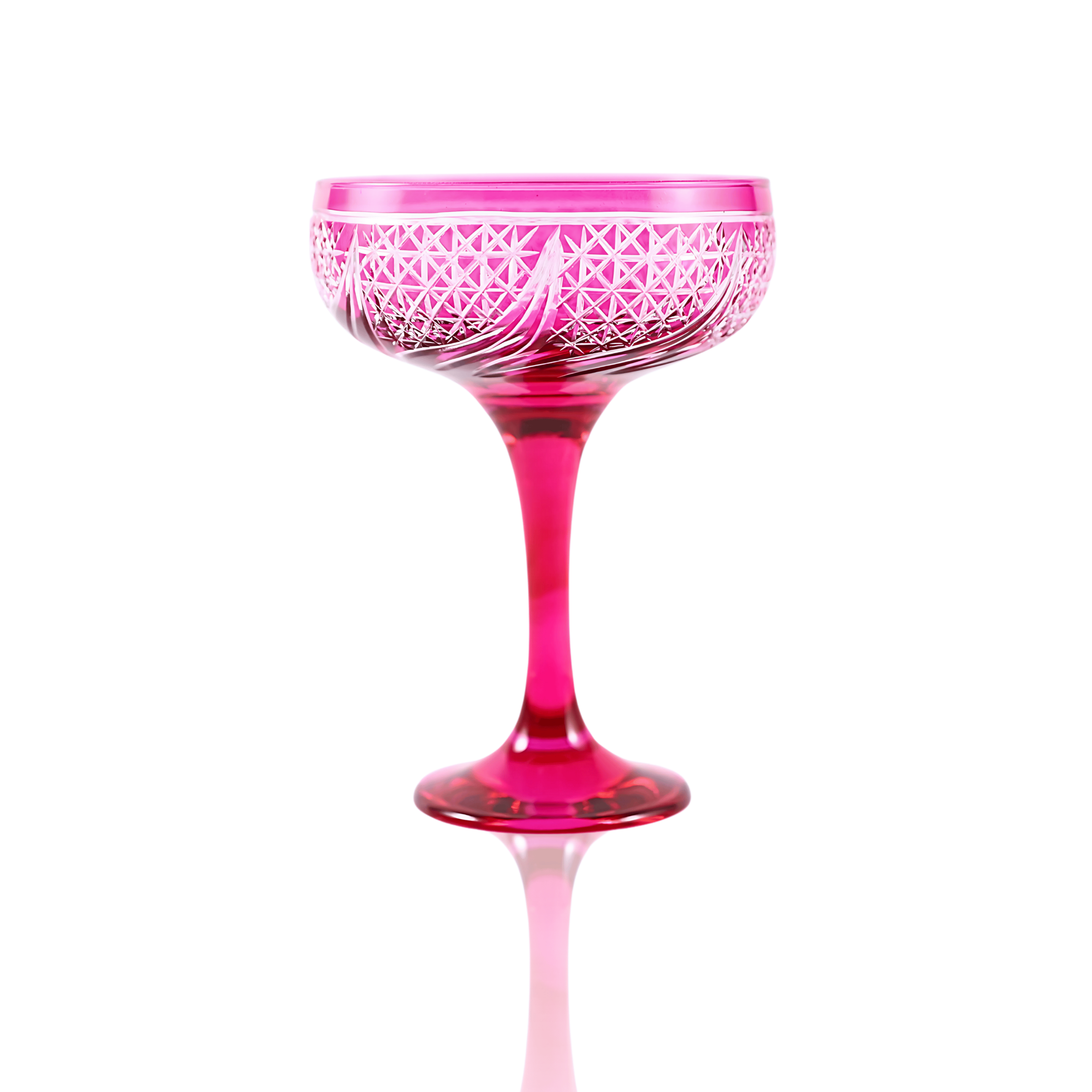 Aurora Champagne Coupe - Set Of 2 - Margerie Crystal USA