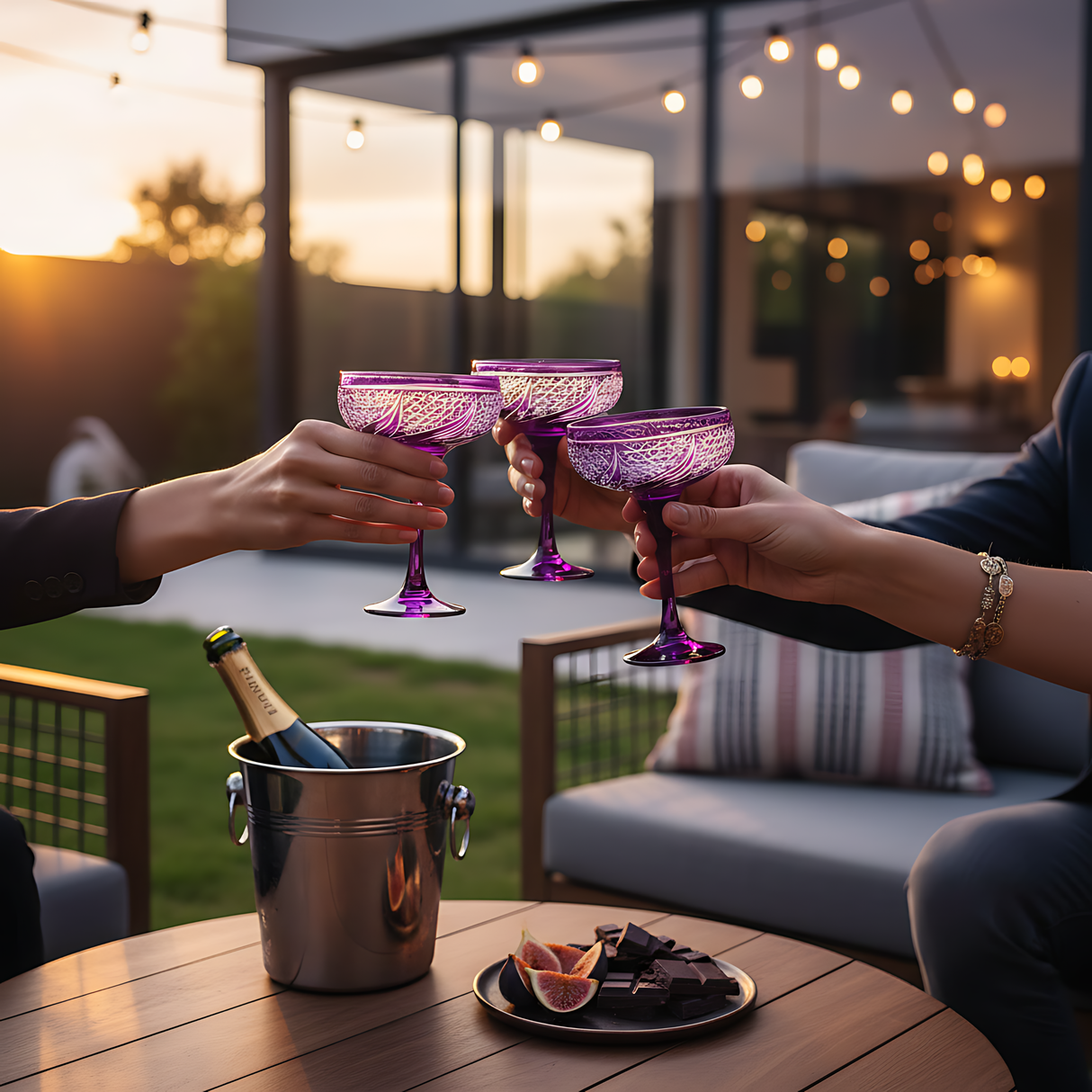 Aurora Champagne Coupe - Set Of 2