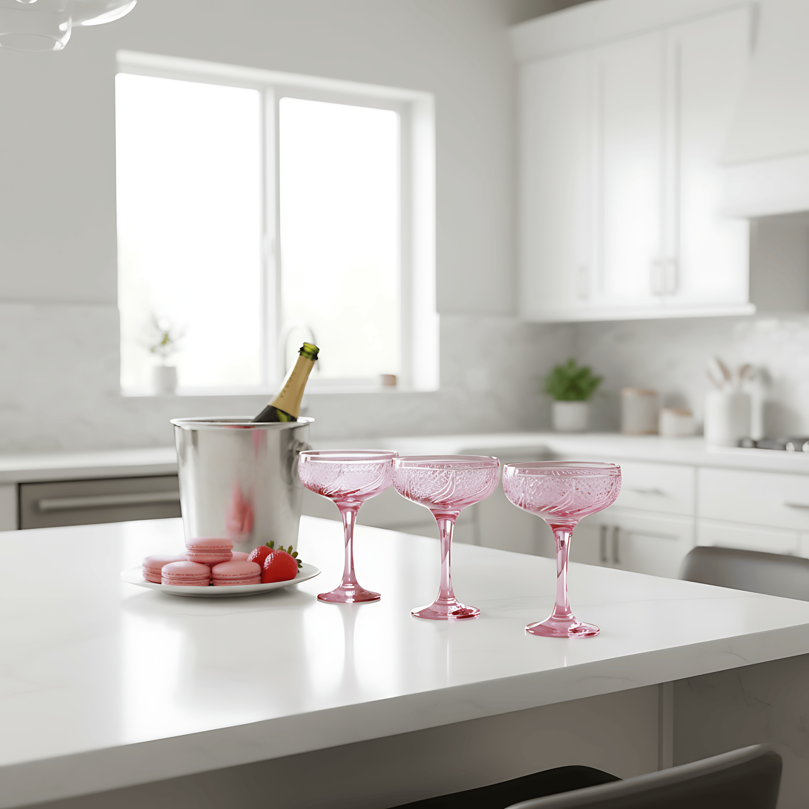 Aurora Champagne Coupe - Set Of 2 - Margerie Crystal USA