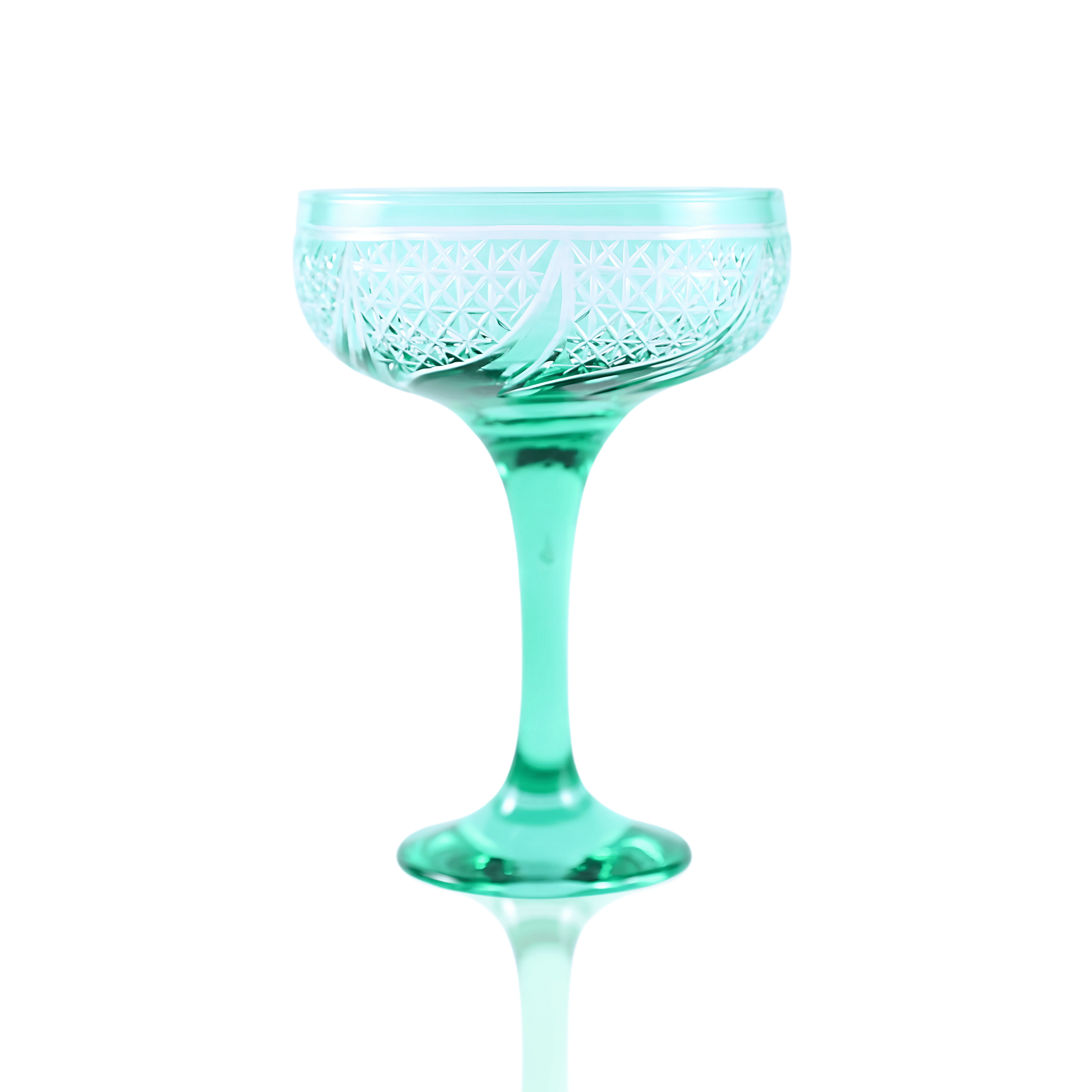 Aurora Champagne Coupe - Set Of 2 - Margerie Crystal USA