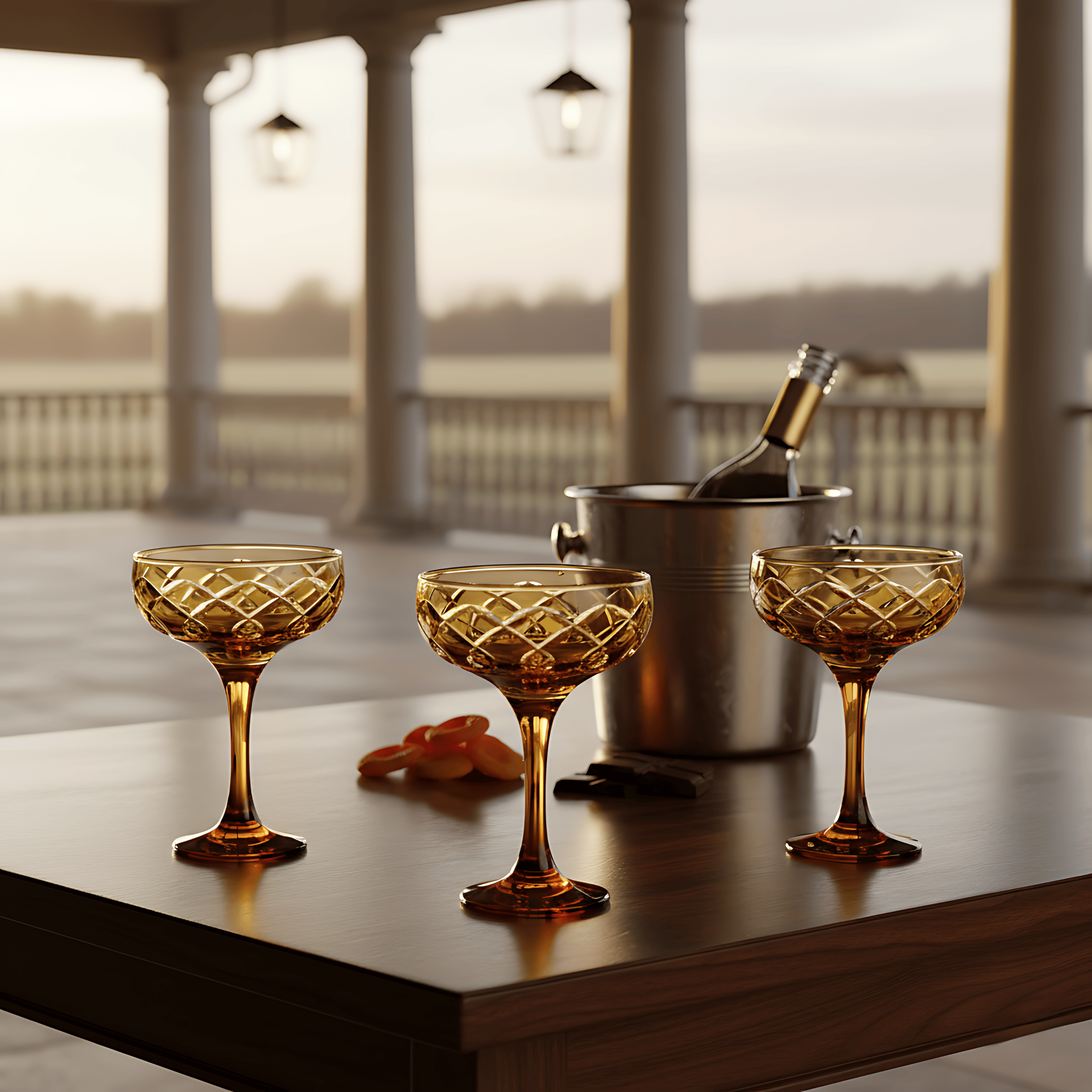 Heritage Champagne Coupe - Set Of 2 - Margerie Crystal USA