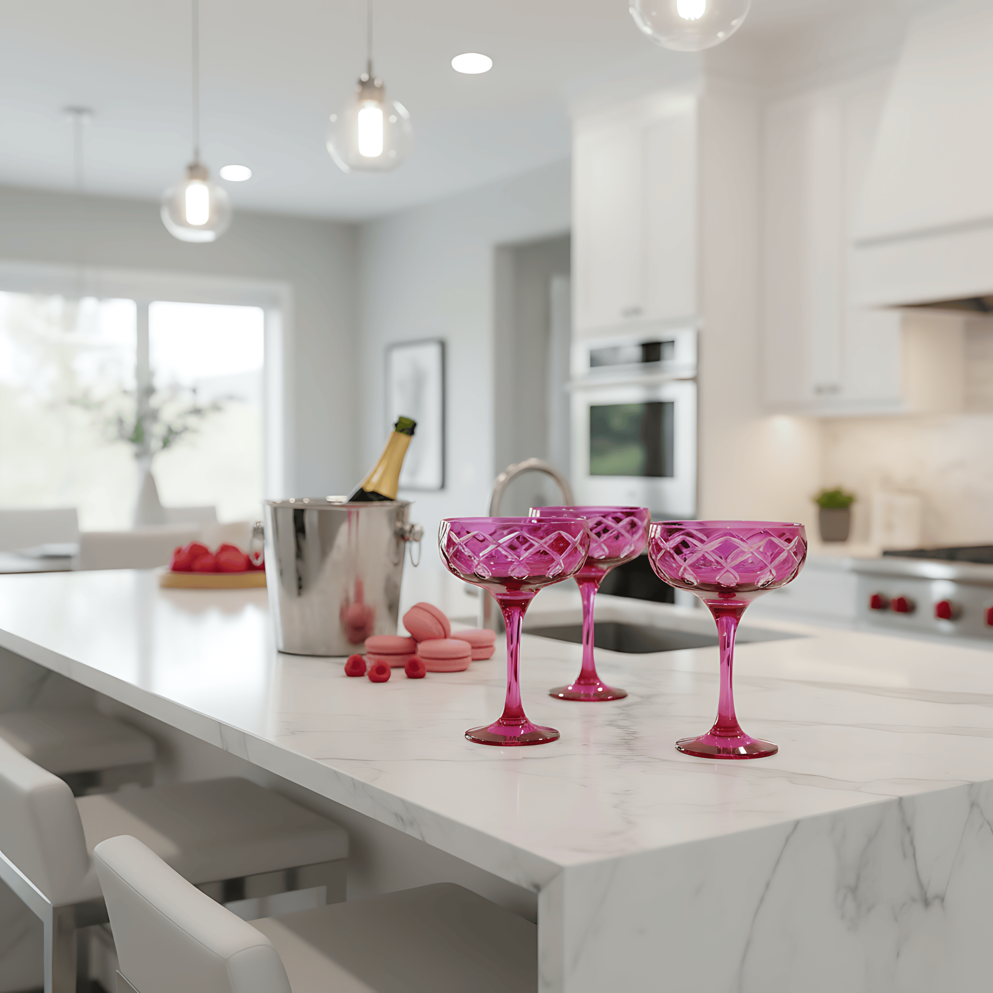 Heritage Champagne Coupe - Set Of 2 - Margerie Crystal USA