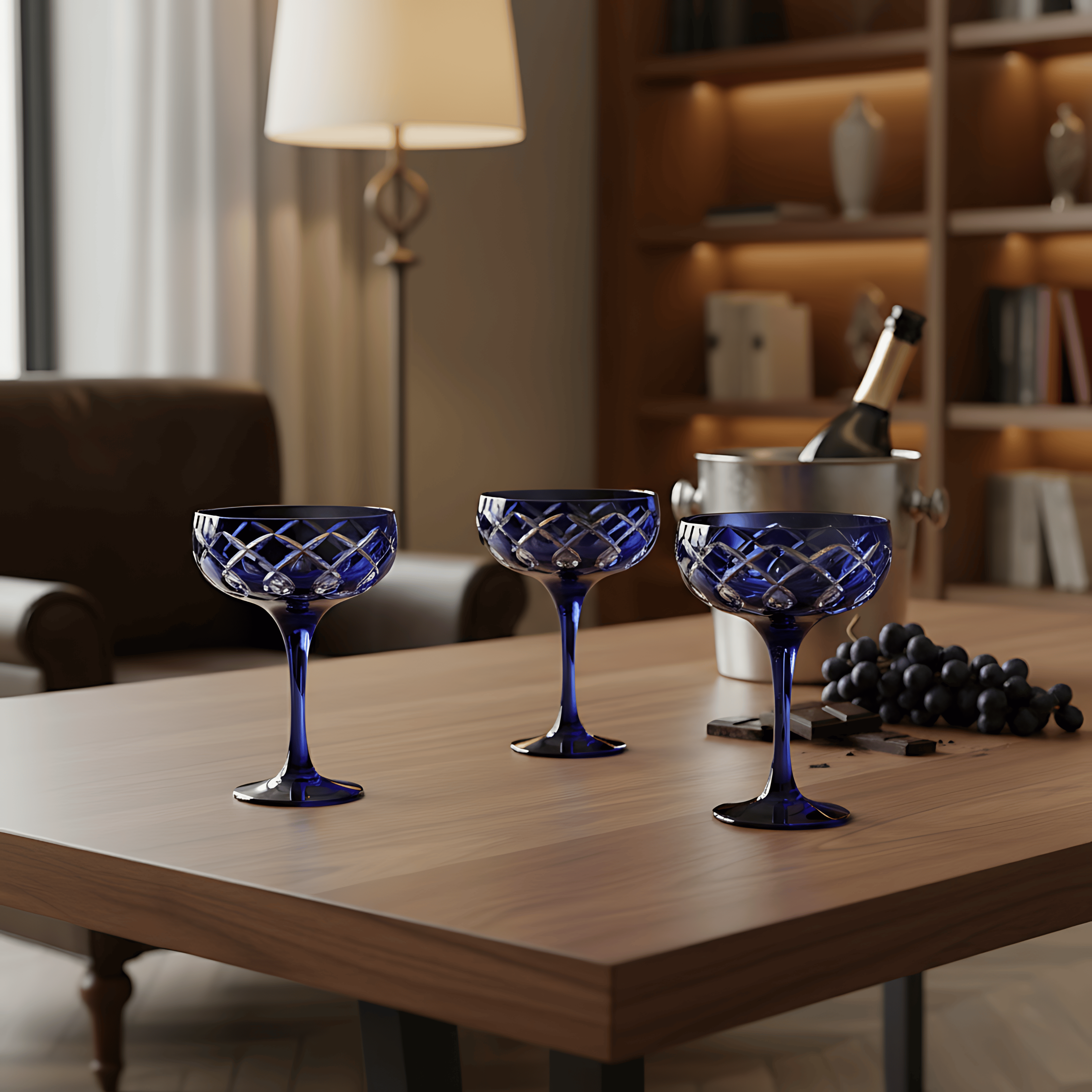 Heritage Champagne Coupe - Set Of 2 - Margerie Crystal USA